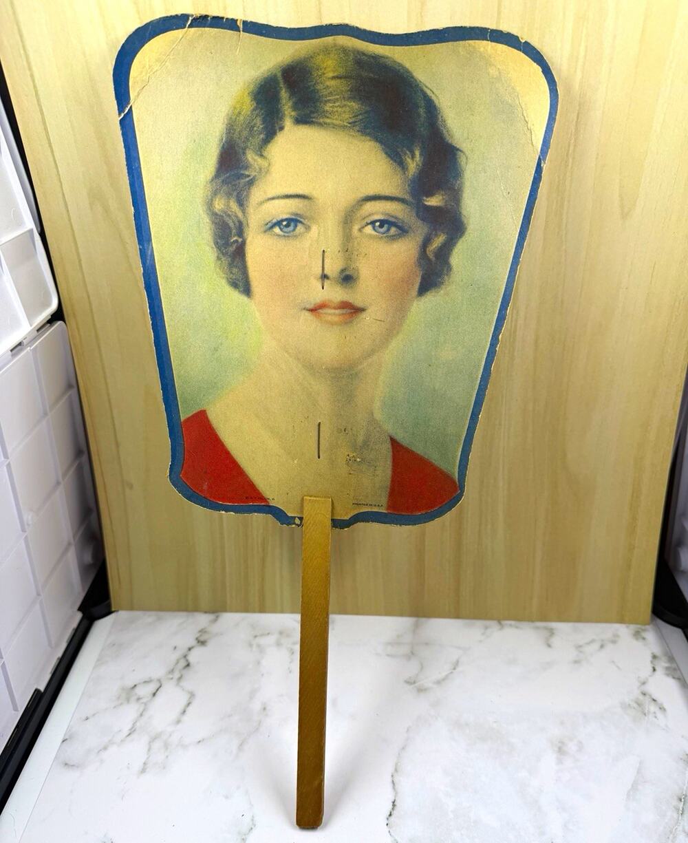 Vintage 1920s Haines The Shoe Wizard Advertising Fan York PA William Coffin